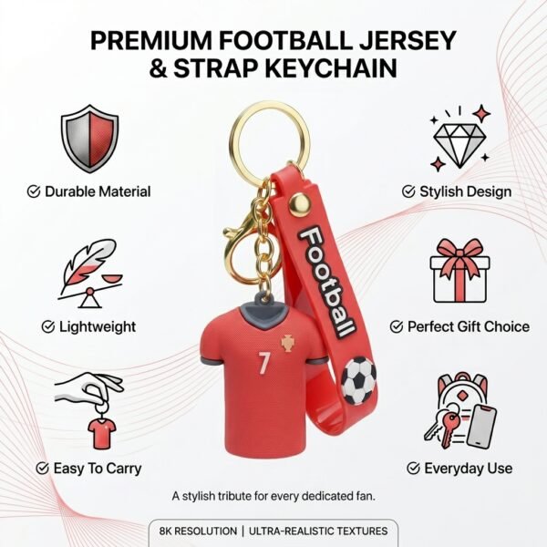Cristiano Ronaldo Football Acrylic Keychain