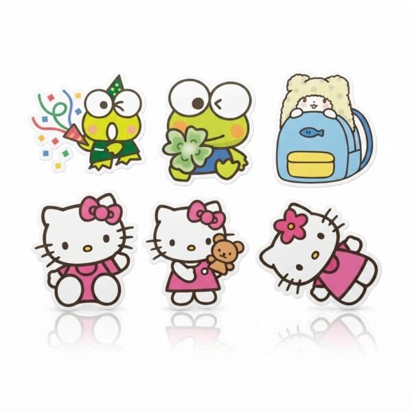 Cute Stickers Hello Kitty , Kuromi Etc (Pack of 50 approx.)