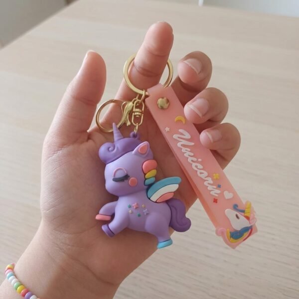 Purple Unicorn Keychain ( Color May Vary Slightly)