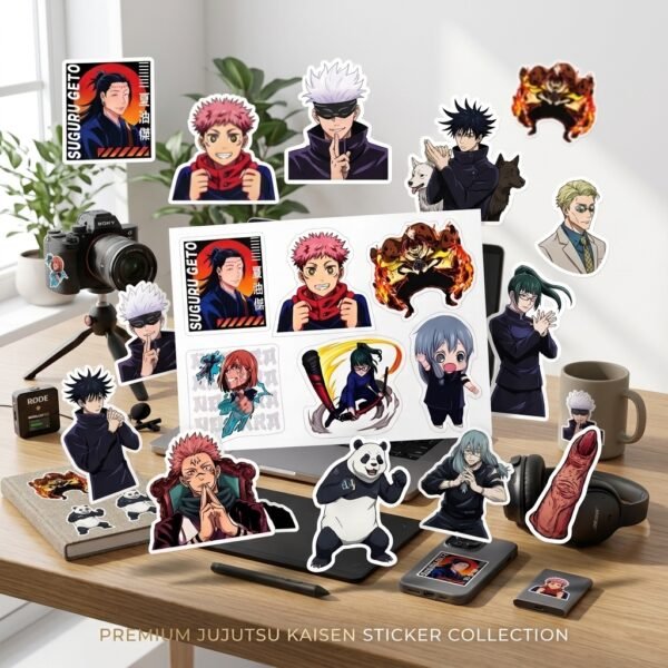 Jujutsu Kaisen Premium Waterproof Vinyl Sticker Pack (50+ Stickers | 8 Sheets)