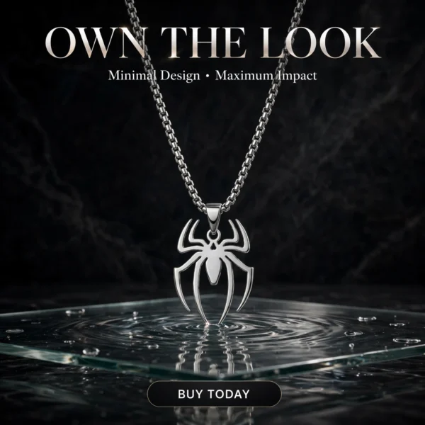 Spider Pendant Necklace – Premium Collection