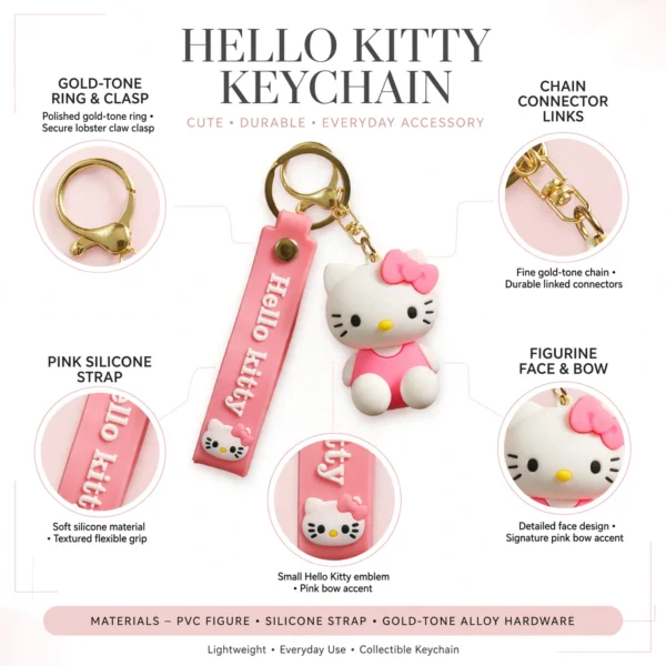 Hello Kitty Pink Keychain 🎀